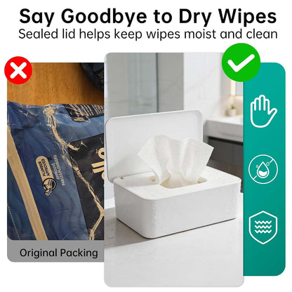 BabyOneStop 2 Pack Wipes Dispenser Compatible With Cottonelle Refill Pack
