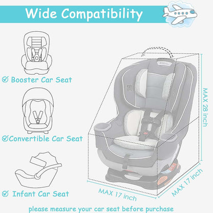 YOREPEK Padded Car Seat Travel Bag 17x17x28 Inch