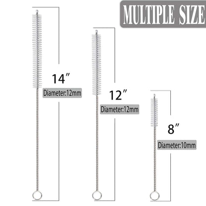 CIDYAUST Multi-Size Straw Cleaner Brush Set for Tumblers and Bottles