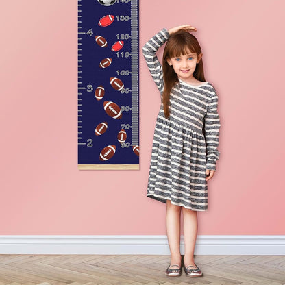 BabyOneStop Personalized Name Soccer Growth Chart Ruler for Girls