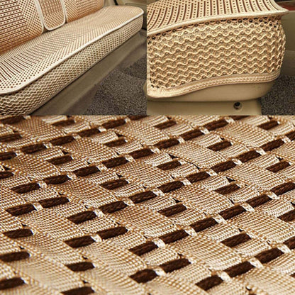 BabyOneStop Ice Silk Car Seat Cushion Hand-Woven Front Seat Cover Gold
