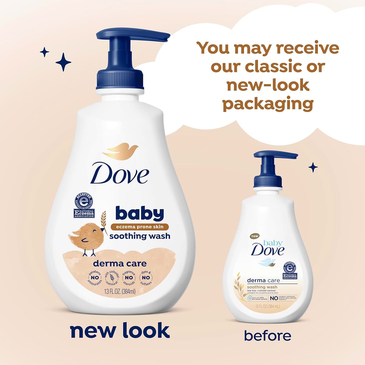 Baby Dove Derma Care Soothing Wash 13 oz with Colloidal Oatmeal