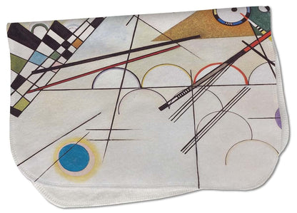 Baby Milano Kandinsky Composition 8 Burp Cloth In Fleece