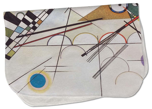 Baby Milano Kandinsky Composition 8 Burp Cloth In Fleece