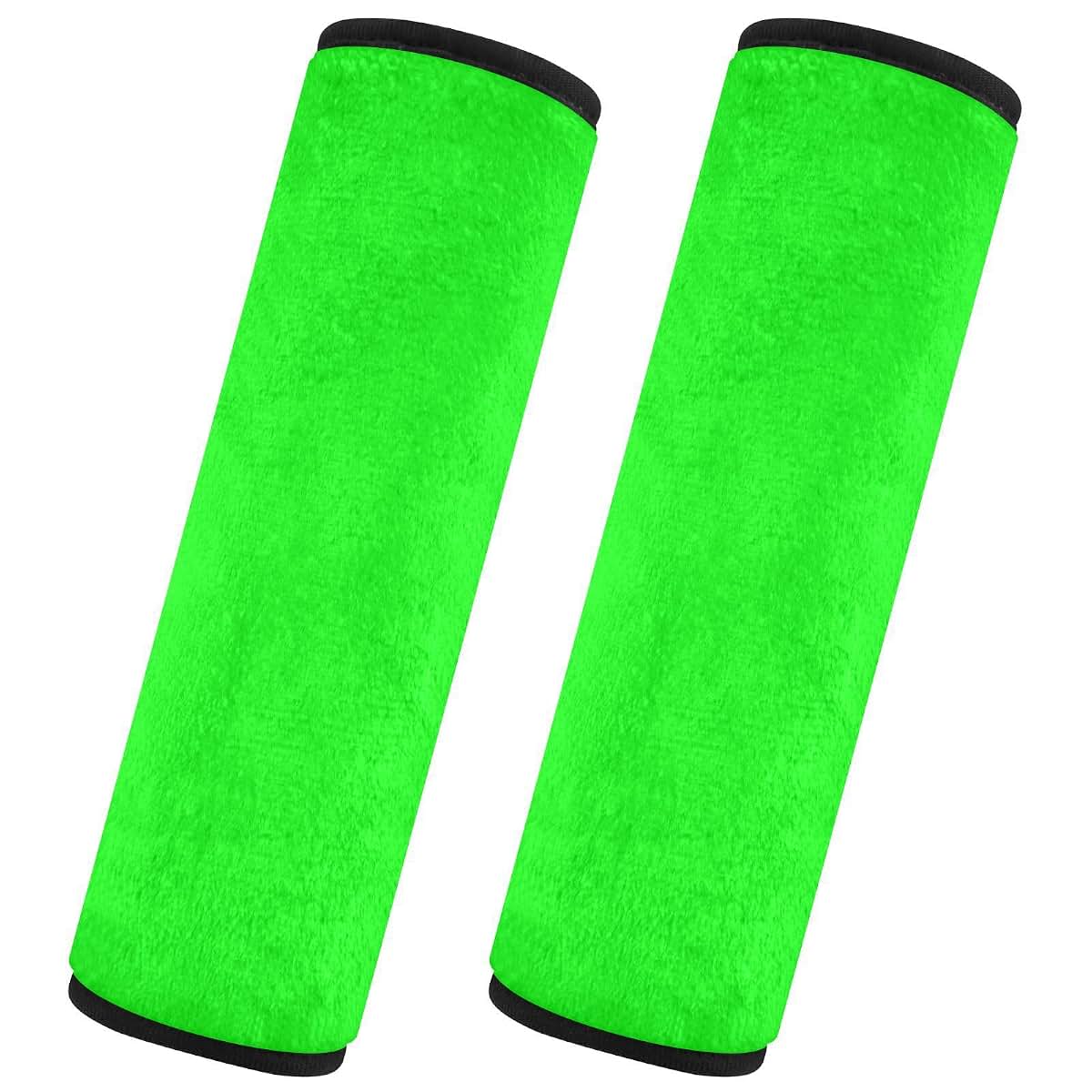 Skycess Neon Lime Green Seat Belt Cover, 2 Pack Flannel Shoulder Pad, 10 in