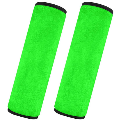 Skycess Neon Lime Green Seat Belt Cover, 2 Pack Flannel Shoulder Pad, 10 in