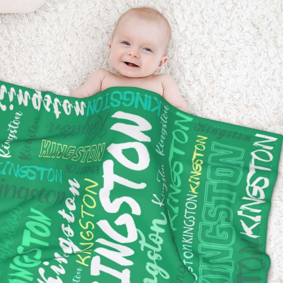 Wajl Pod Personalized Custom Name Baby Blanket