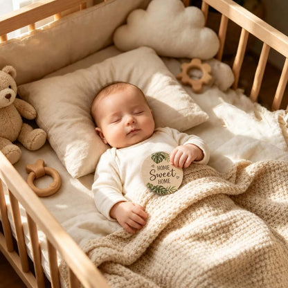 JDAWFWFJ 10-Piece Baby Monthly Milestone Wooden Signs (photo 4)