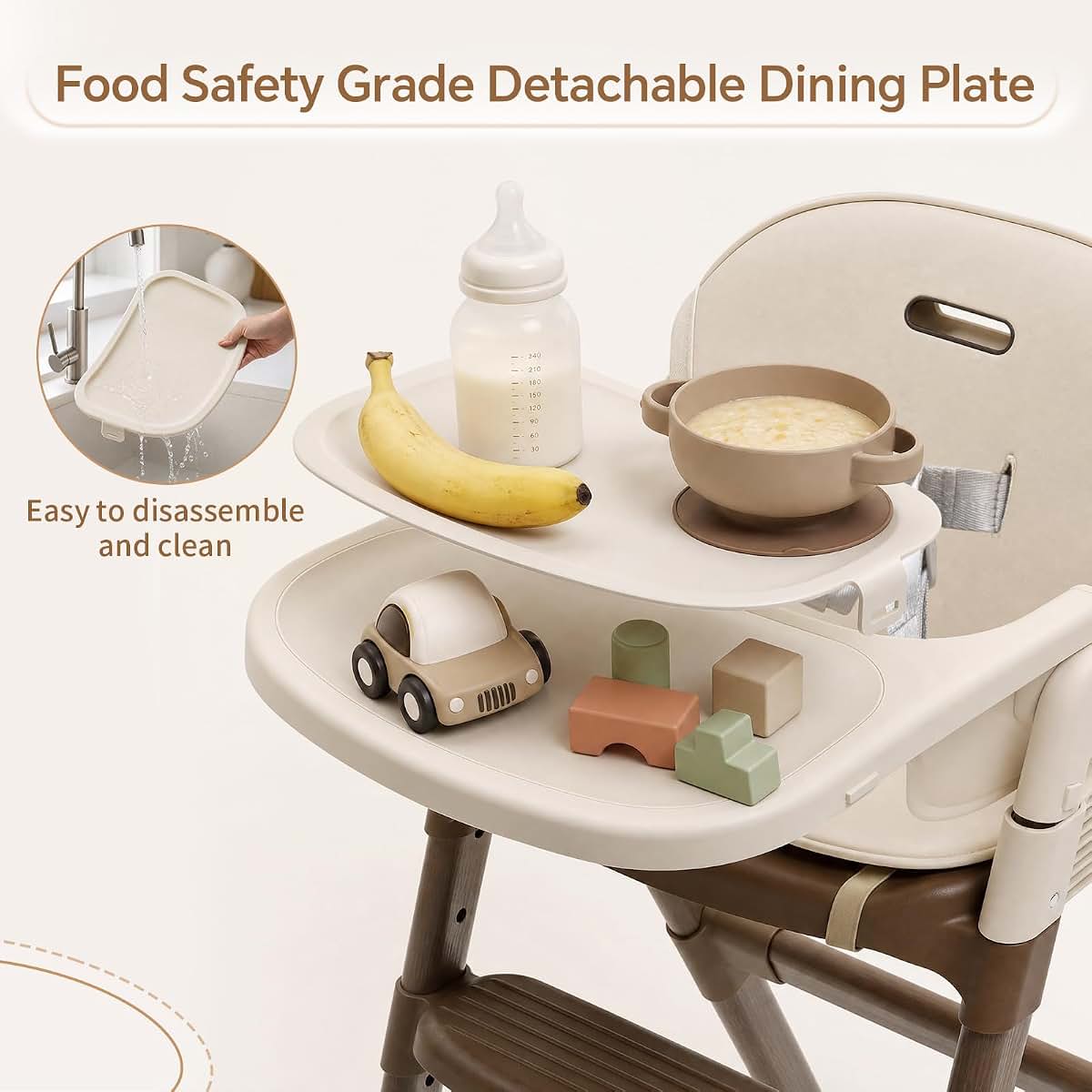 High Chair for Babies and Toddlers Convertible Multi-Use Seating