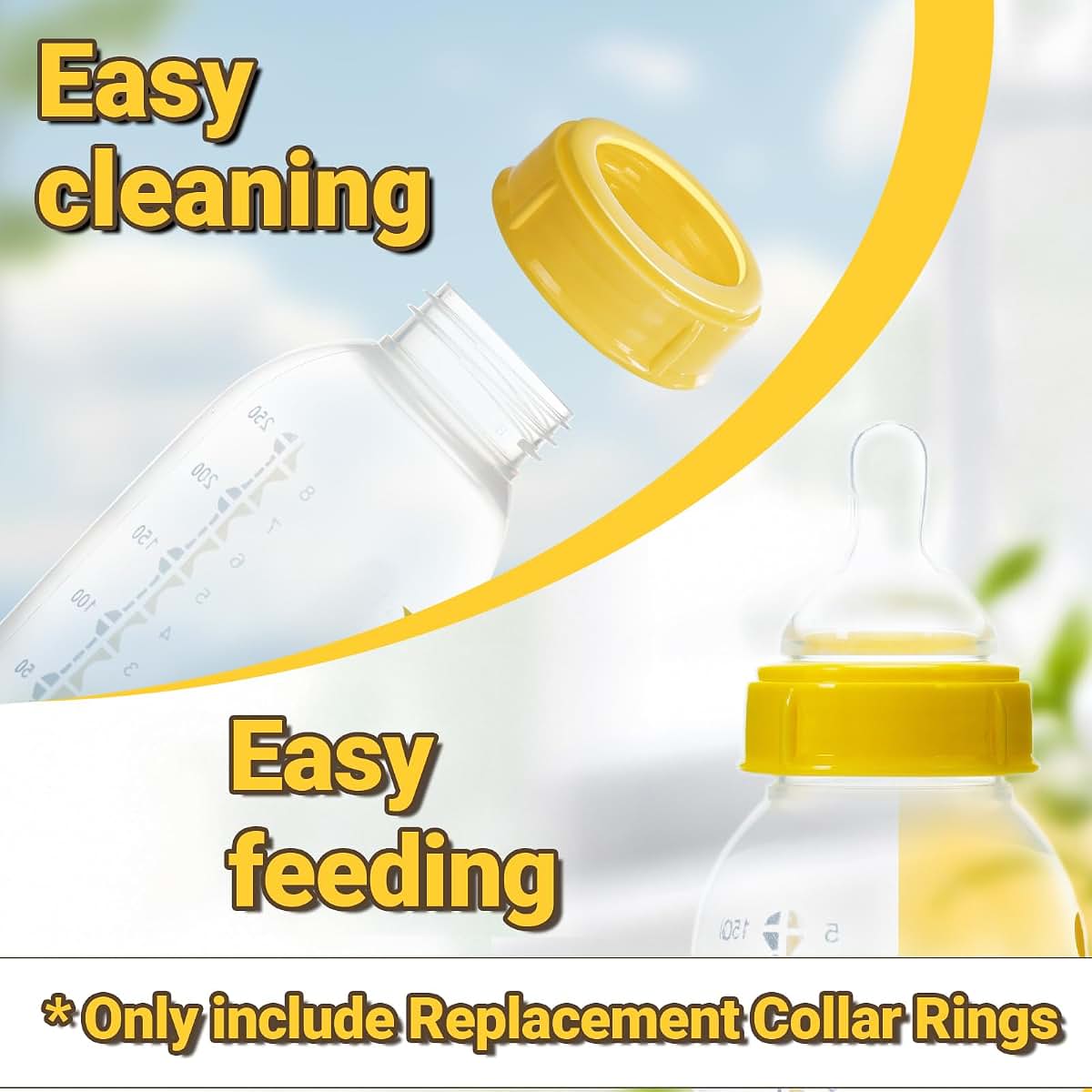 Medela Replacement Collar Rings for 5oz & 8oz Bottles
