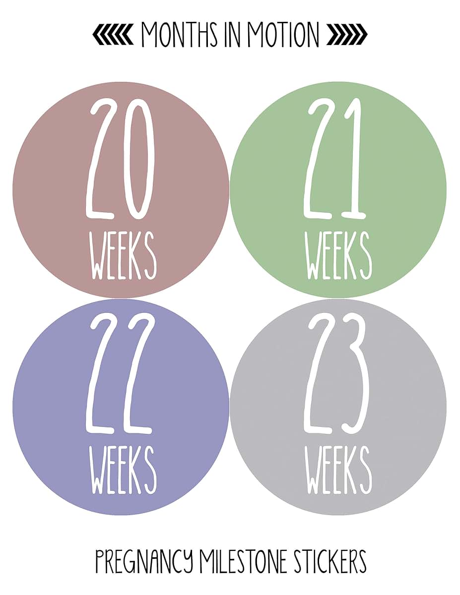 Months In Motion Weekly Pregnancy Growth Stickers For Maternity Photos (photo 4)