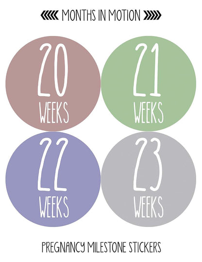 Months In Motion Weekly Pregnancy Growth Stickers For Maternity Photos (photo 4)