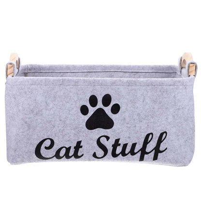 Foldable Felt Storage Bin with Handle