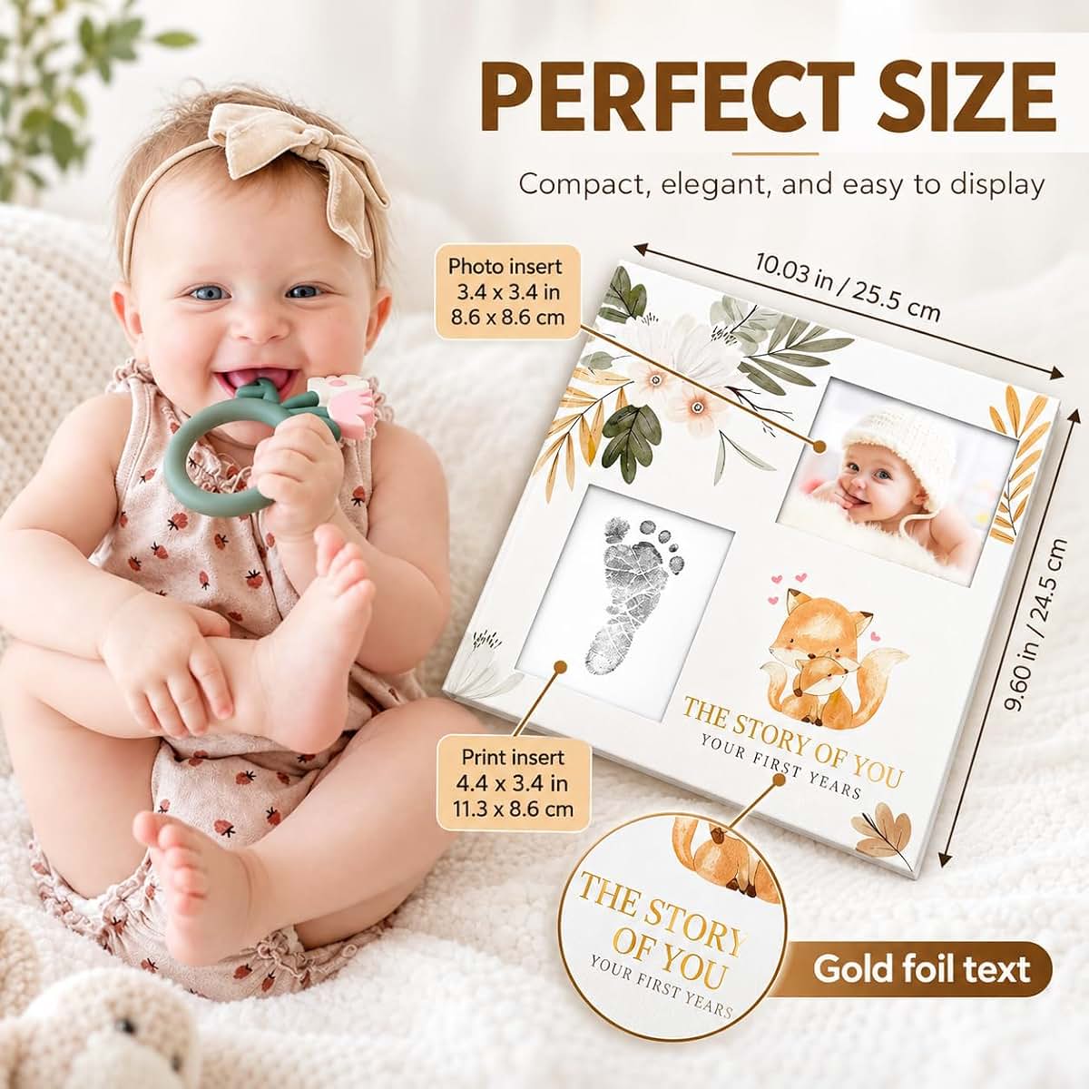 Schulsmart Baby Memory Book For Girl Or Boy With Ink Pad (photo 4)