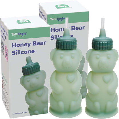 TalkTools Honey Bear Silicone Straw Cup