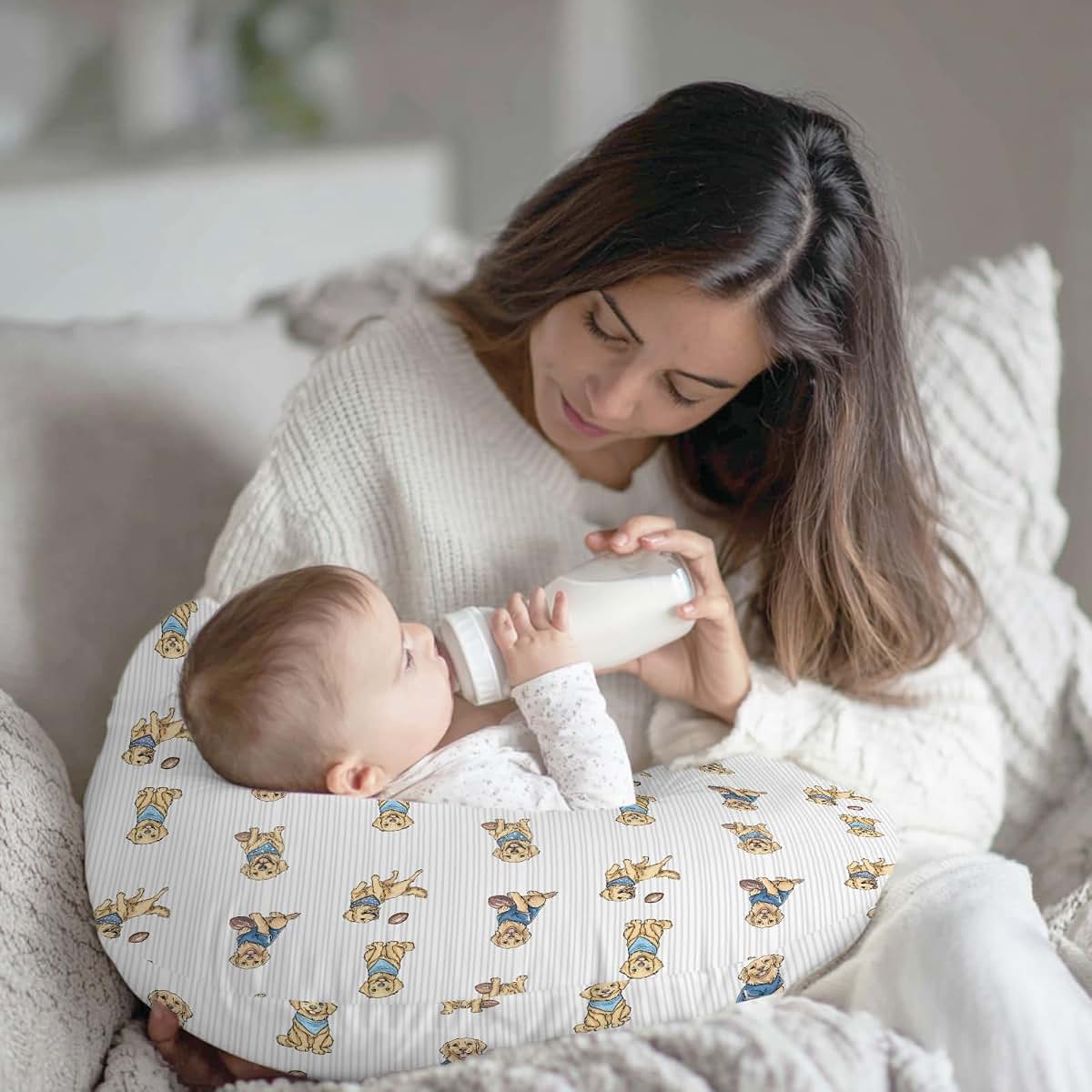 BabyOneStop Nursing Pillow Cover Vintage Golden Retriever Dog