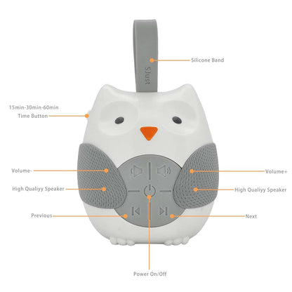 Sjust Owl Portable White Noise Machine With Nightlight (photo 4)