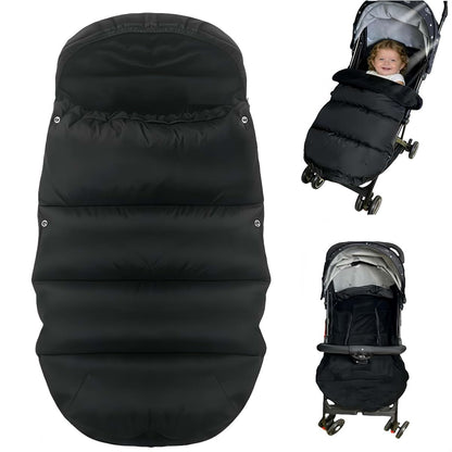 ETOFIXEE Waterproof Thickened Universal Stroller Footmuff - 3-in-1 Baby Bunting Bag, Stroller Sleeping Bag & Cotton Pad