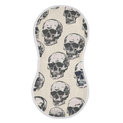 GOODOLD Skull Pattern Muslin Baby Burp Cloths