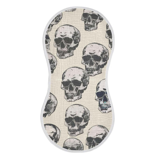 GOODOLD Skull Pattern Muslin Baby Burp Cloths