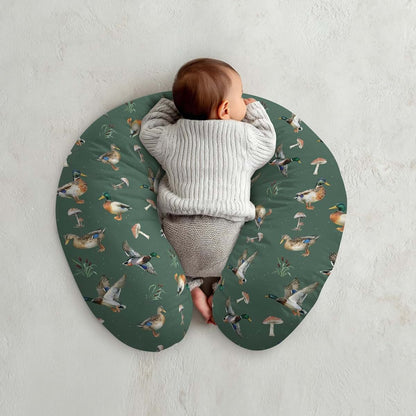 Cstdyfrv Watercolor Mallard Duck Nursing Pillow Cover (photo 4)