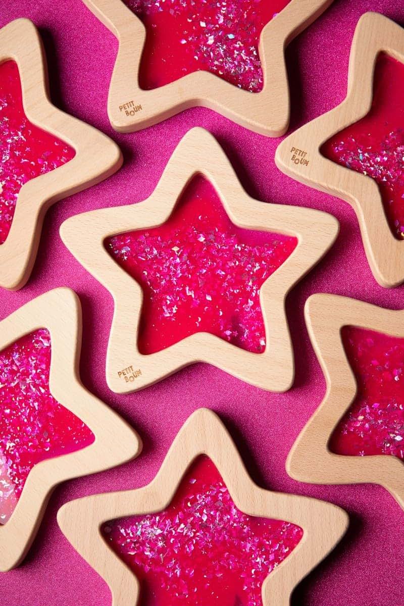 Petit Boum Flow Star Nebula Sensory Star In Pink (photo 3)