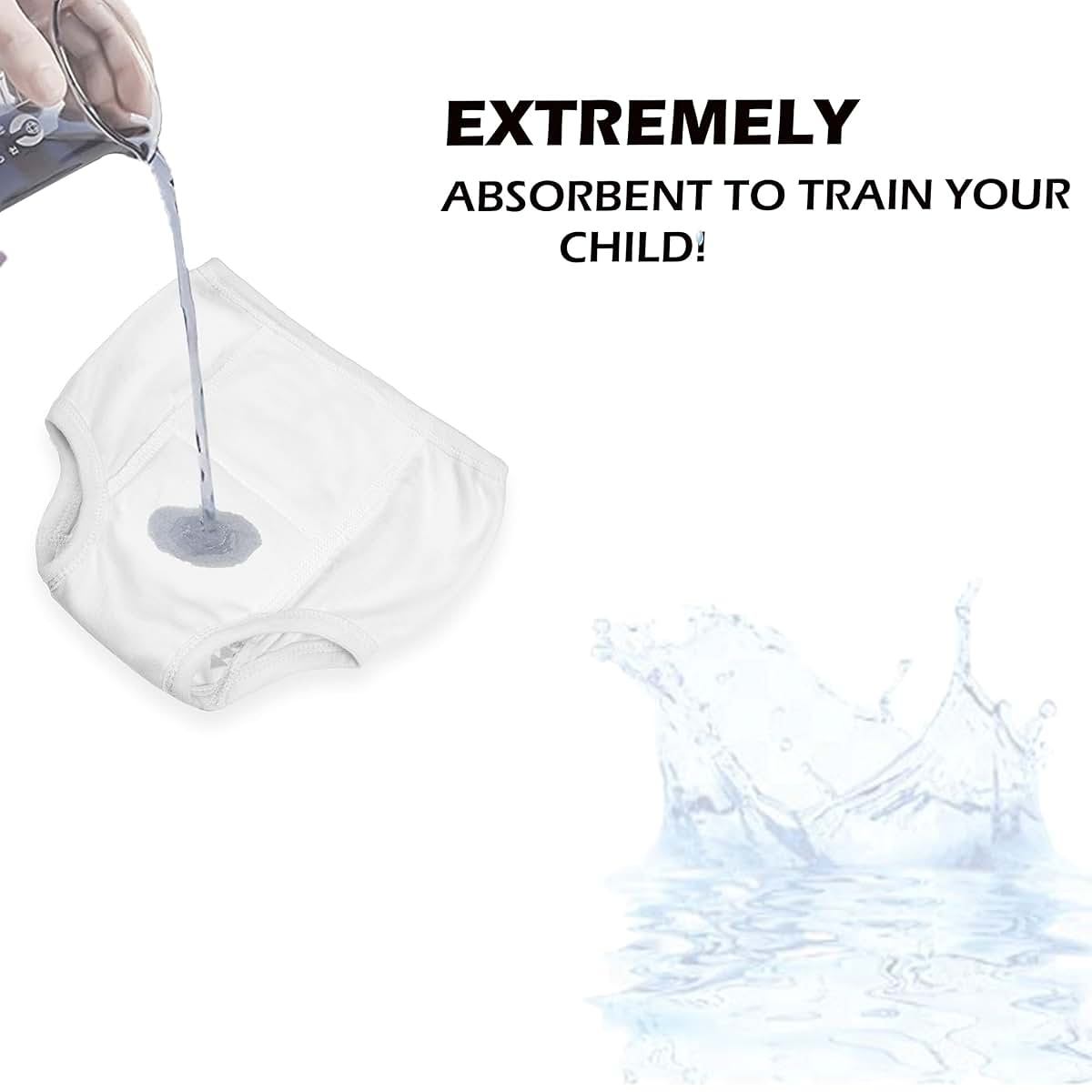 BaeBae Goods Potty Training Underwear for Girls 8 Piece, Absorbent Cotton Baby Toddler Training Pants for 12M Unisex