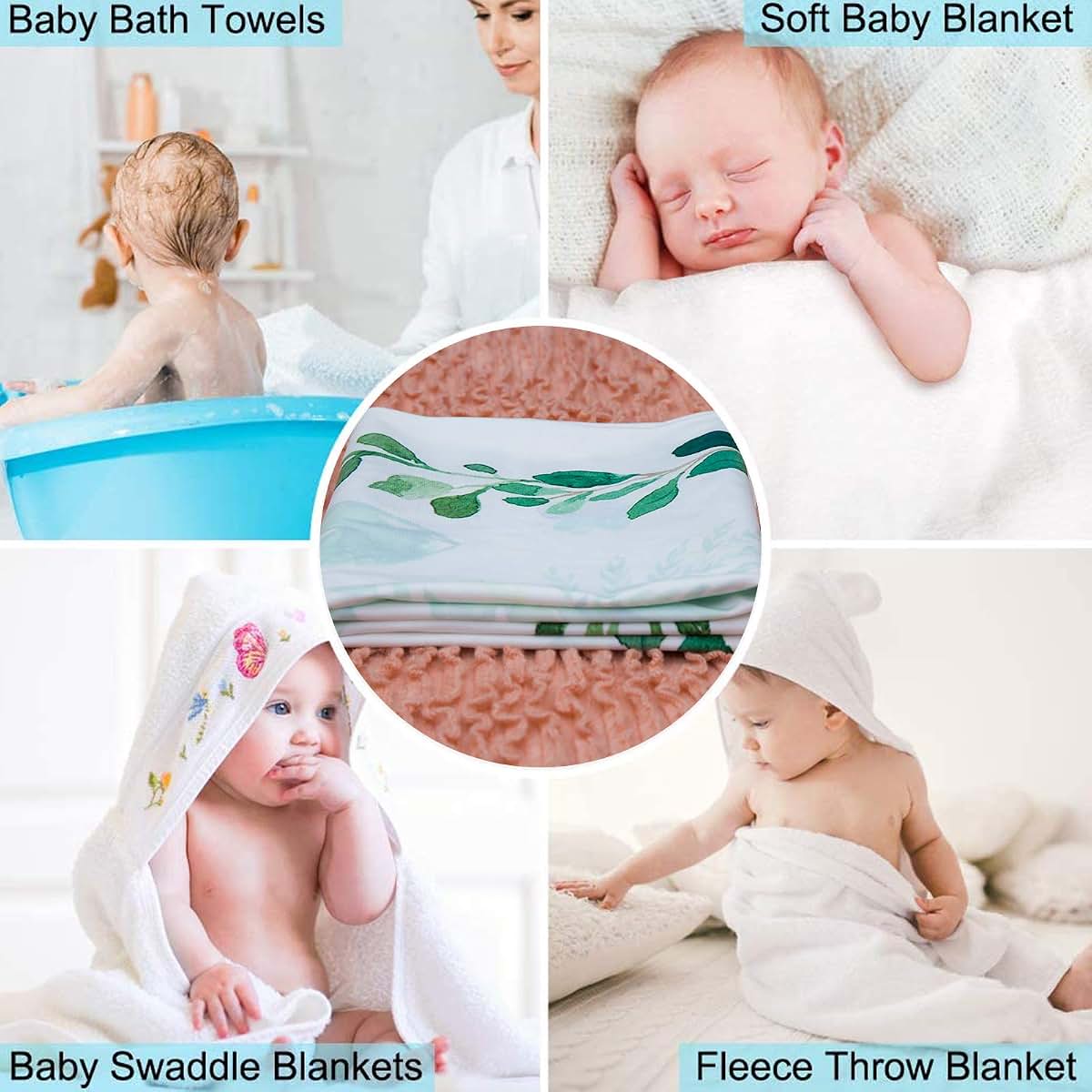 LUCKBTY Racing Car Milestone Blanket, 48x40 Inch Polyester Baby Growth Chart with Wreath & Frame