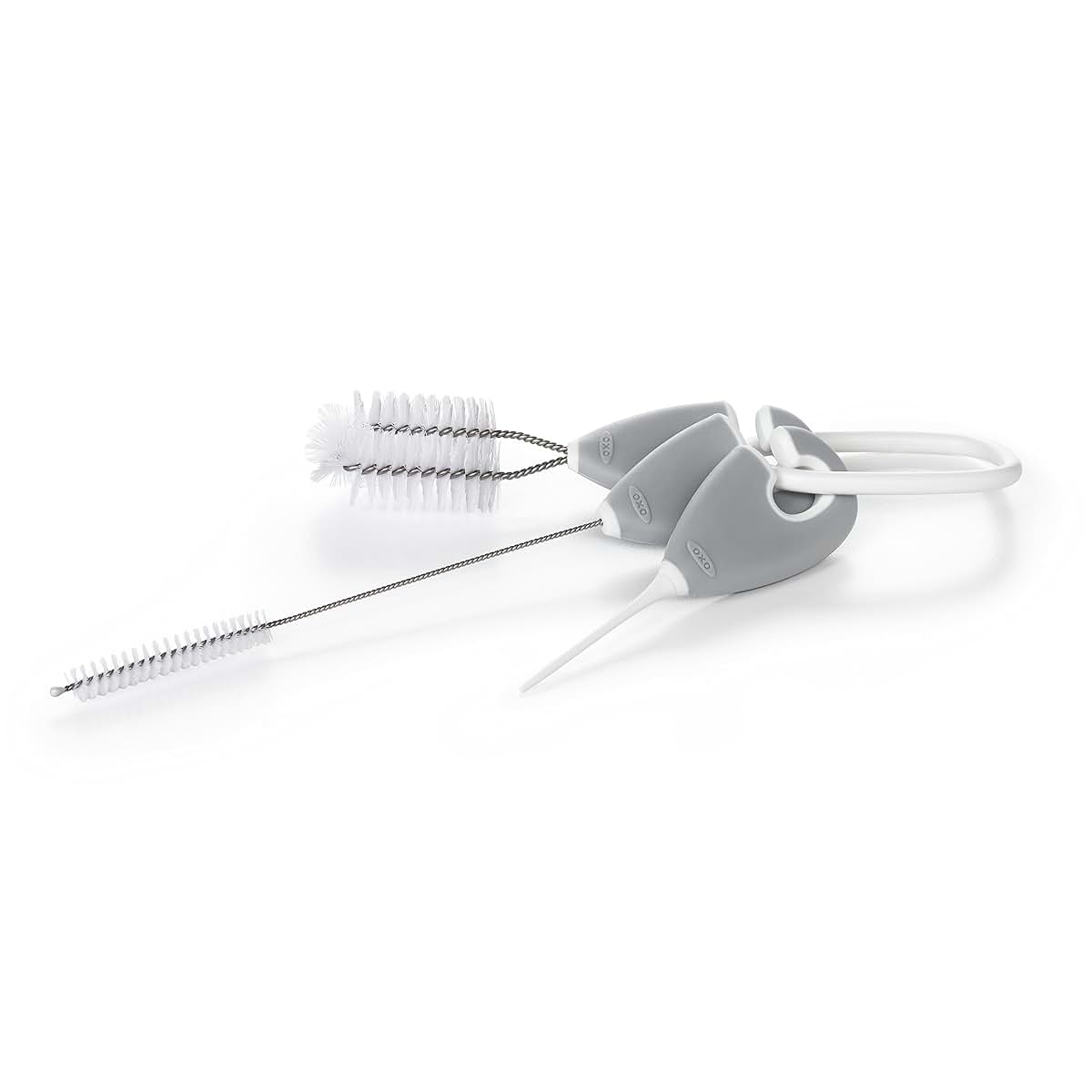 Oxo Tot Cleaning Set for Straw and Sippy Cups with Three Specialized Brushes