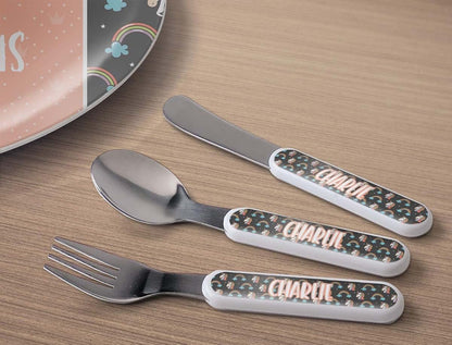 YouCustomizeIt Personalized Unicorns Kid's Flatware (photo 2)