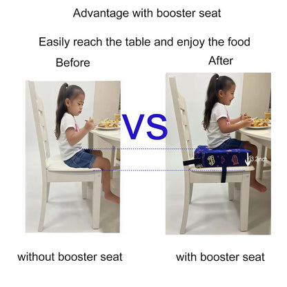 BabyOneStop Toddler Booster Seat with Double Straps and Non-Slip Bottom