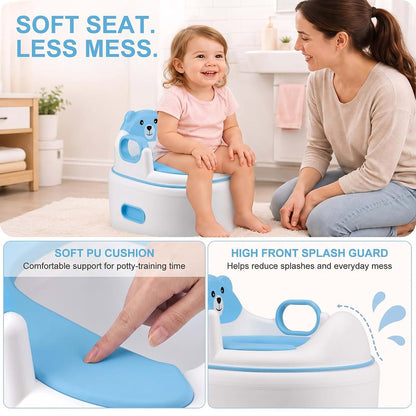 Sarilyndelle 3-in-1 Potty Training Toilet with Soft Cushion and Step Stool (photo 4)
