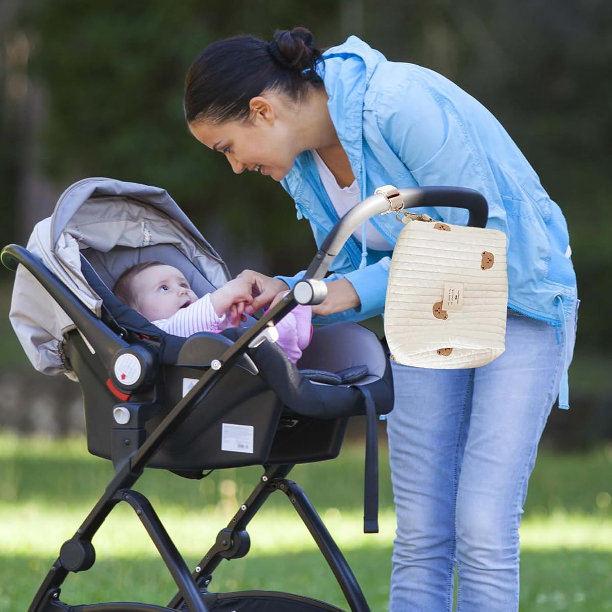 Pastoralist Baby Stroller Storage Bag Diaper Organizer Pouch (photo 2)