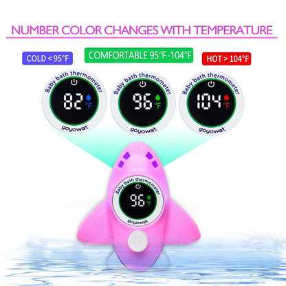BabyOneStop Airplane Bath Thermometer and Floating Water Toy