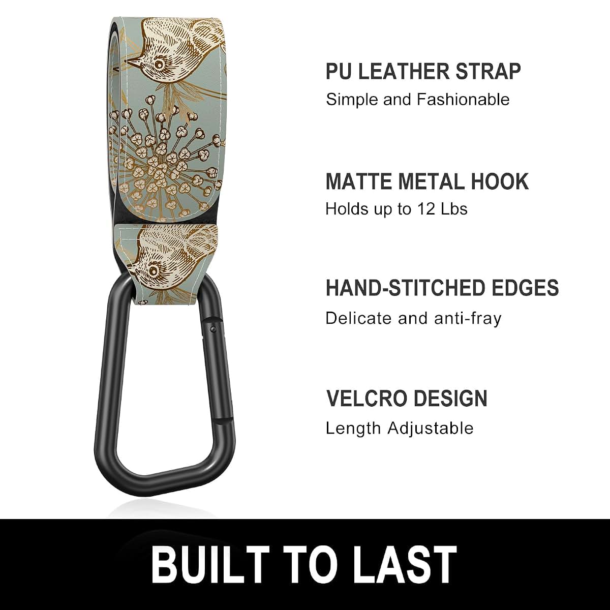 Gukeniu Universal Stroller Hooks for Hanging Bags - 2 Pack