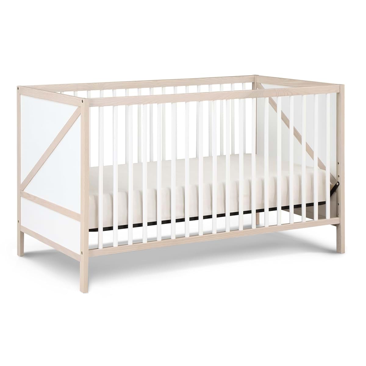 Suite Bebe Pixie Zen 3-in-1 Crib in Washed Natural and White