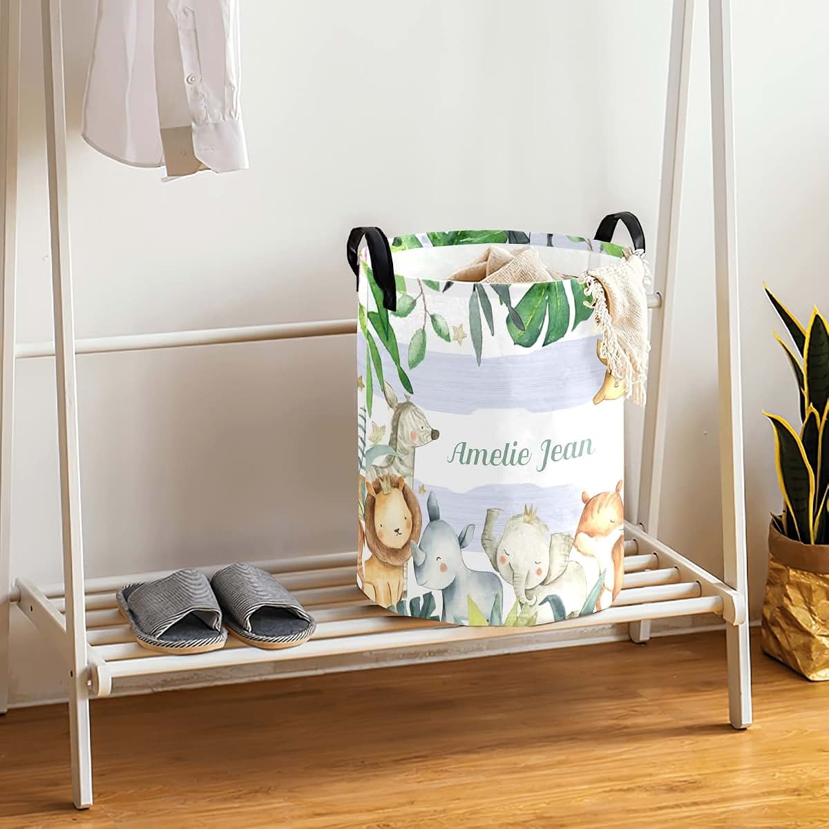Joyestore Safari Animals Storage Bin Oxford Fabric Laundry Hamper (photo 4)