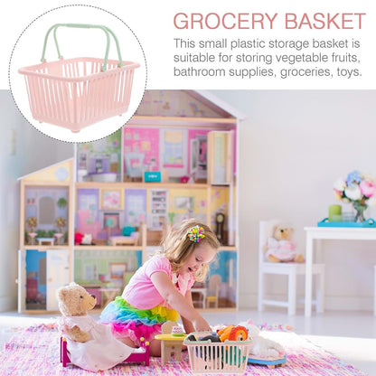 Compact Plastic Storage Bins with Handles for Versatile Organization