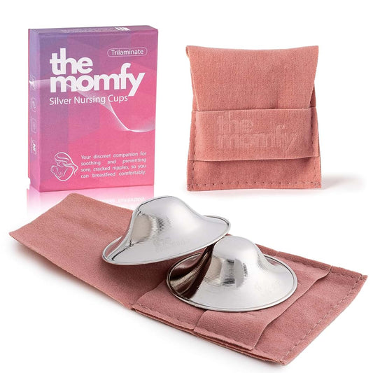 The Momfy Silver Nursing Nipple Shields - Trilaminated Protective Cups