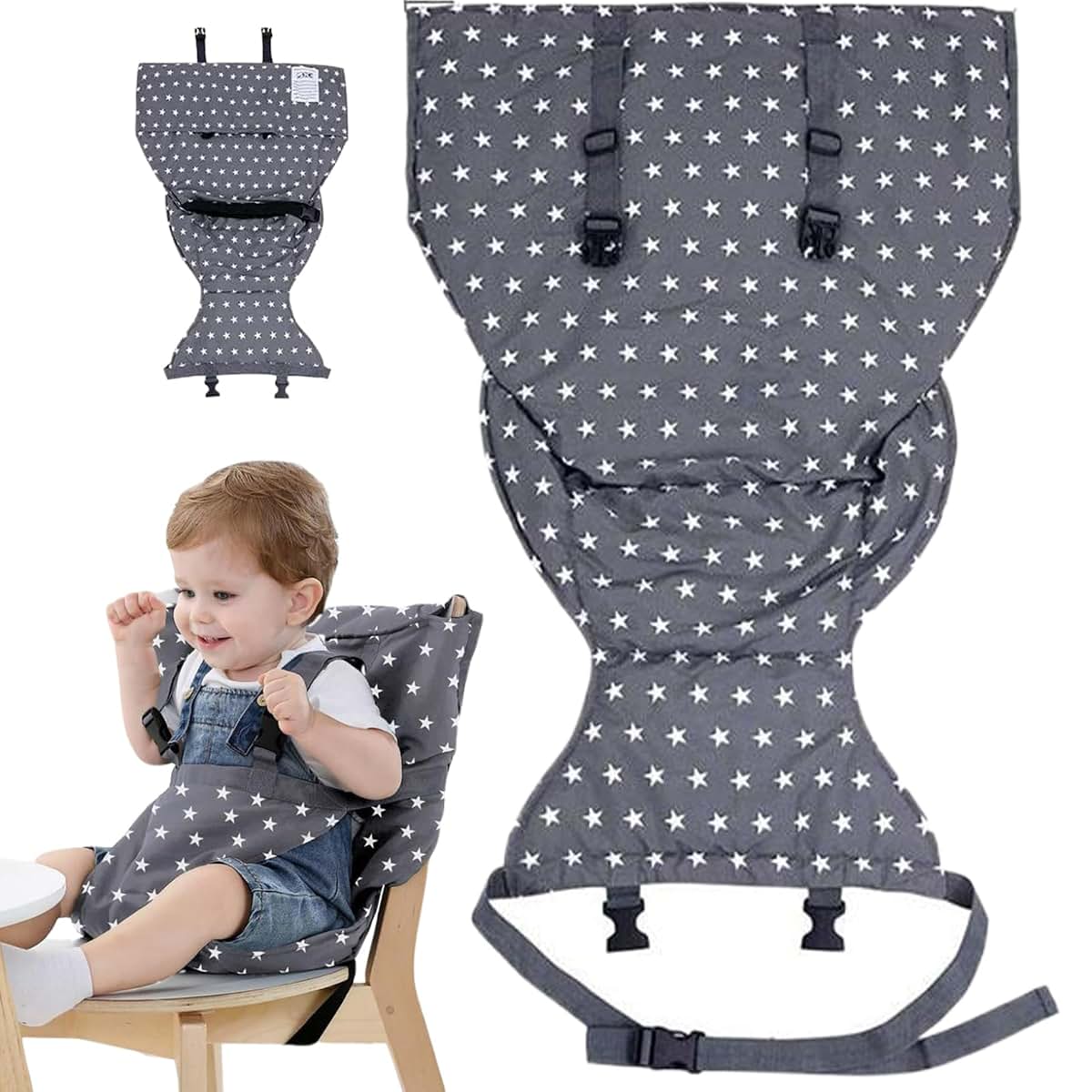 Blablablalu Portable High Chair With Star Pattern
