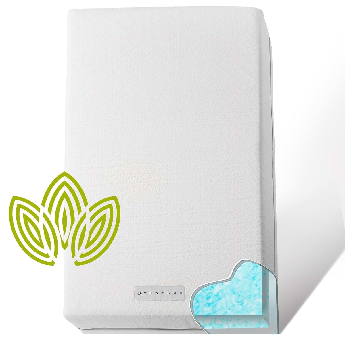 Organic Cotton Covered 2-Sided Crib Mattress, Firm And Memory Foam