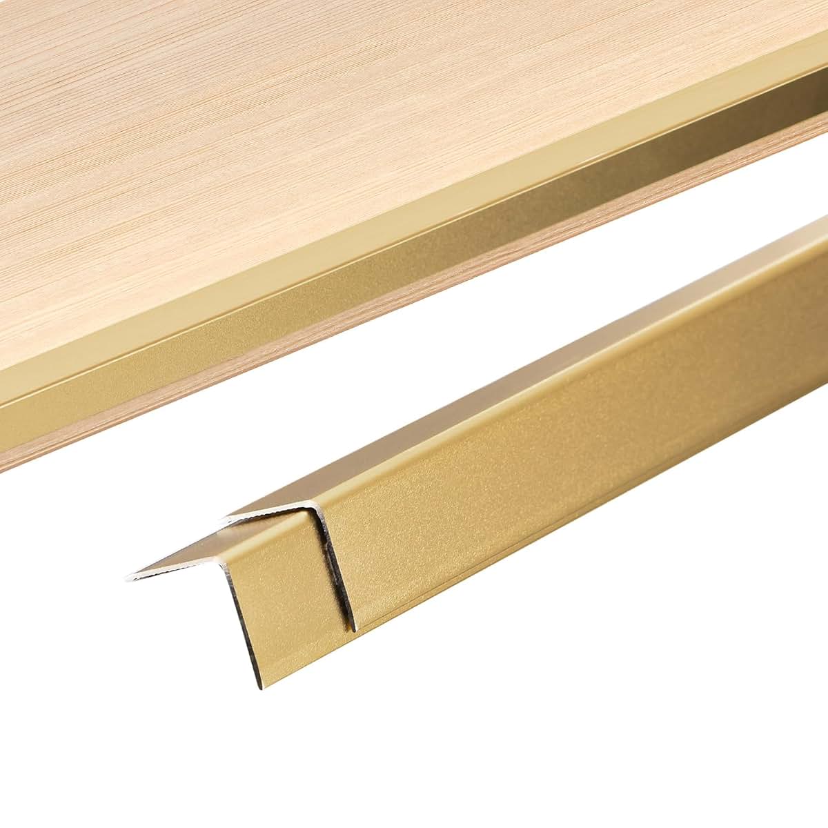 Uxcell 3-Piece Wall Corner Protector Self-Adhesive Aluminum Alloy