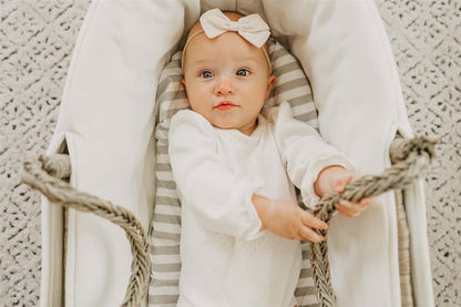 Nodnal Co. 3-Pack Fitted Bassinet Sheets, Universal Gray Cotton Set (photo 3)