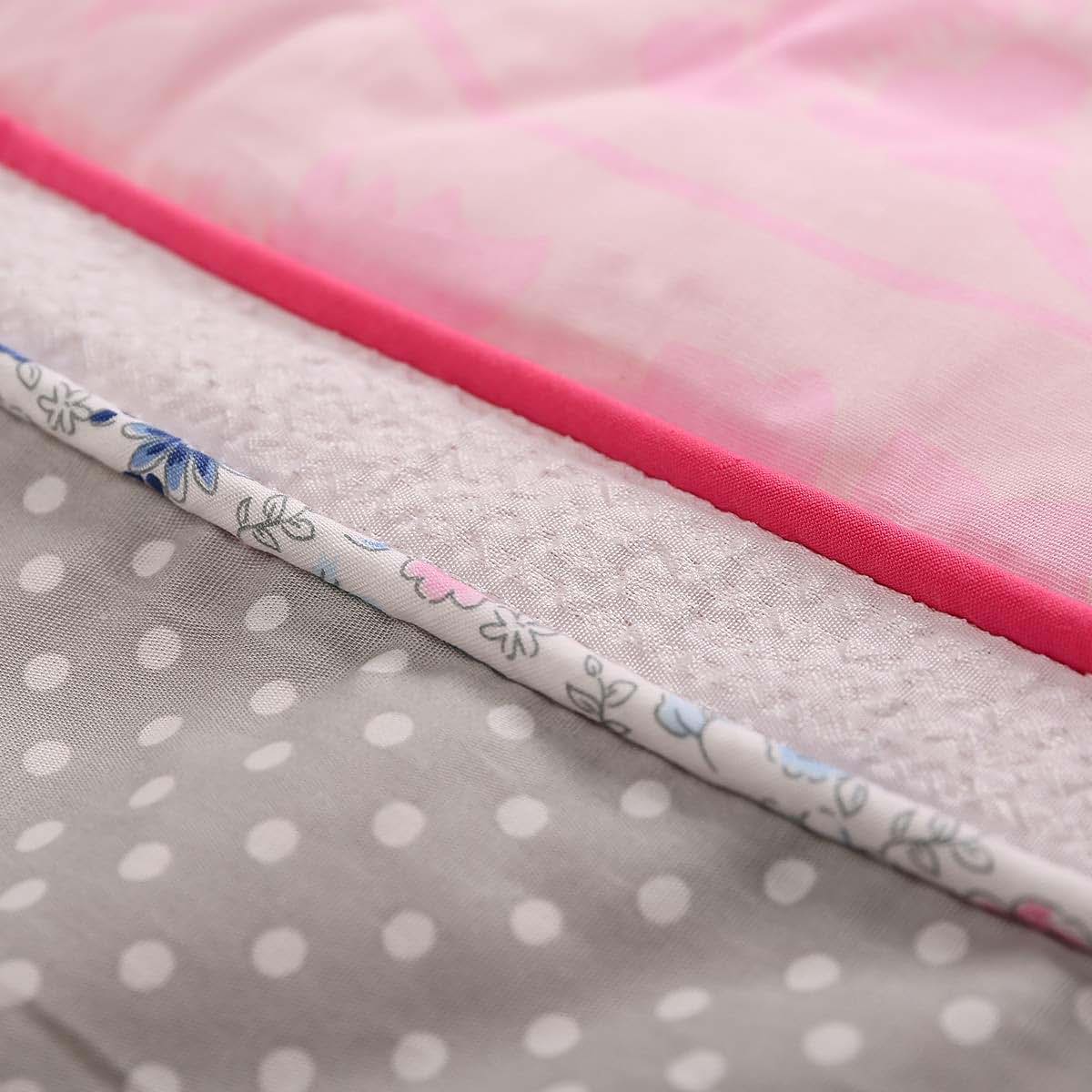 CribMATE Pink Butterfly Crib Quilted Comforter 1 PC Embroidered Butterfly Nursery Quilted Blanket (photo 4)