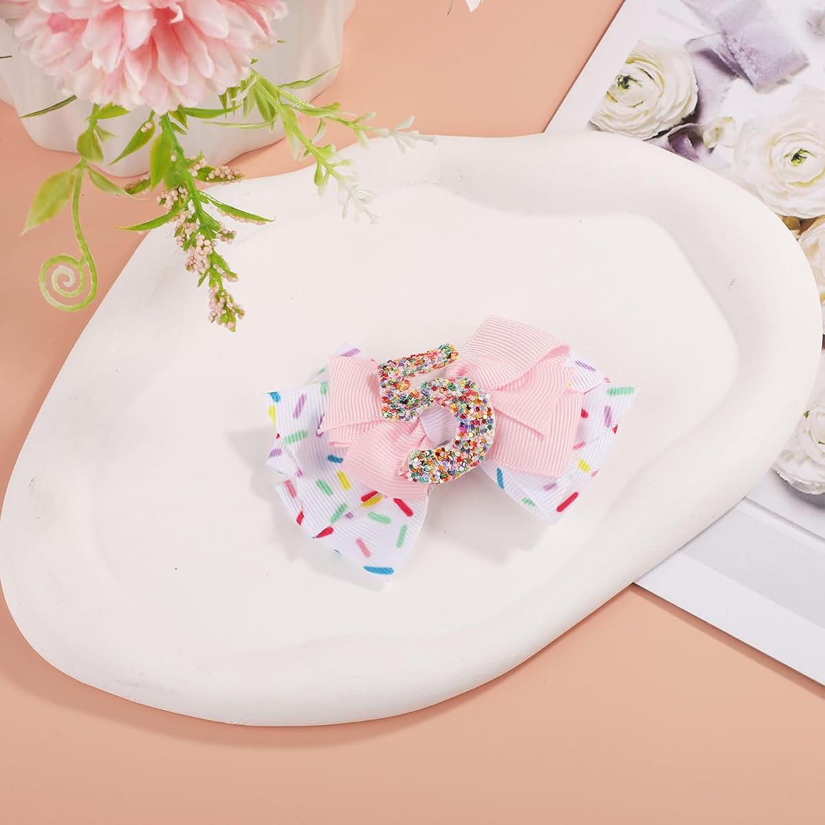 Pink Bow Hair Accessory Headband for Baby Girl Decorations