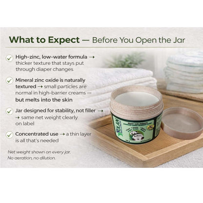 Bottoms Up Diaper Rash Ointment by Olan Wellness – Thick Zinc Oxide Barrier Cream, Melts on Contact, Helps Soothe & (photo 3)