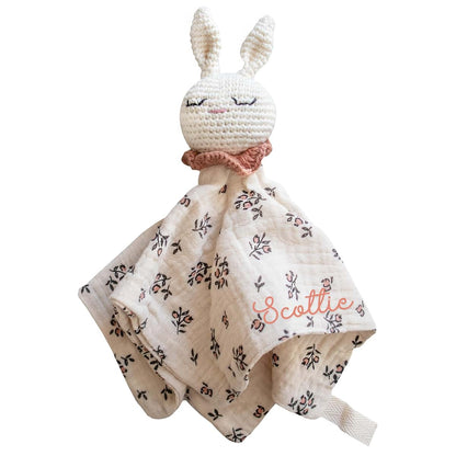 Big Newsies Personalized Bunny Lovey Security Blanket