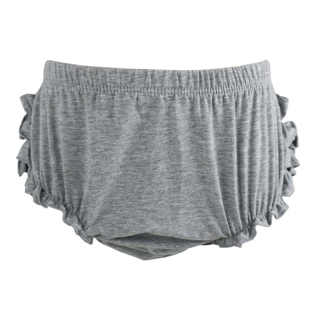 Wennikids Baby Girl Cotton Shorts Diaper Cover Bloomers Large Gray