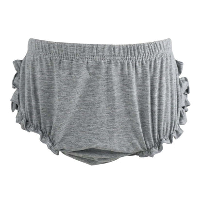 Wennikids Baby Girl Cotton Shorts Diaper Cover Bloomers Large Gray