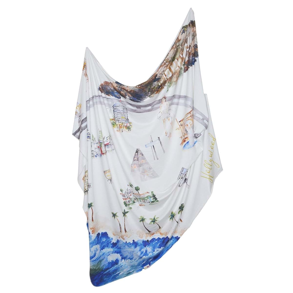 BabyOneStop Swaddling Wrap Blanket, Hollywood Landmark Collection Print